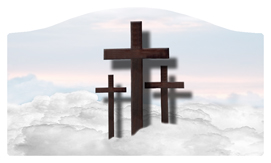 DASHELL-106-WT Three Crosses (Clouds) White